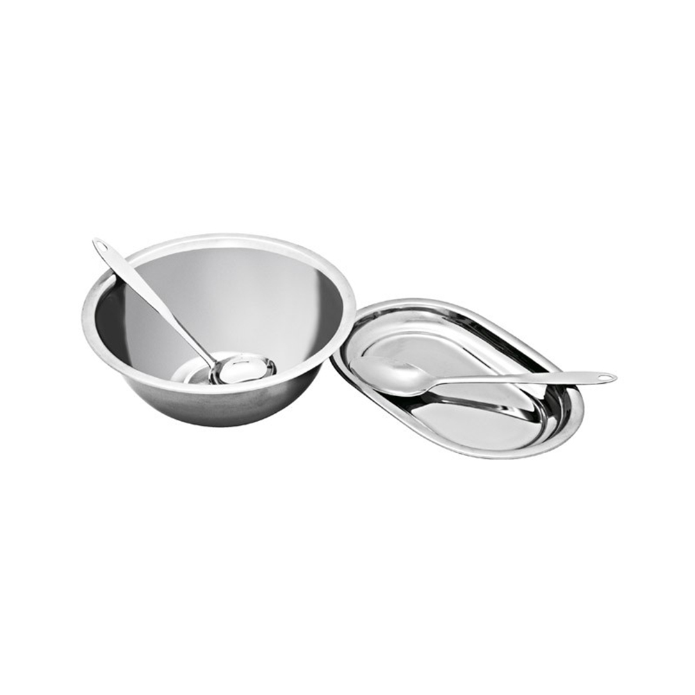 JOGO PARA ARROZ E FEIJAO INOX 4 PCS - CM12