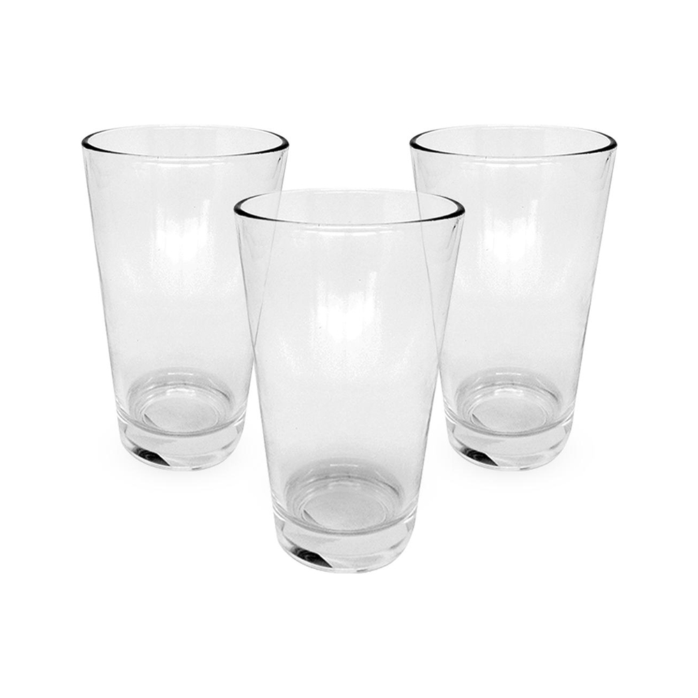 JOGO DE COPOS LISO C/3 UNID. DE 300 ML-CM16