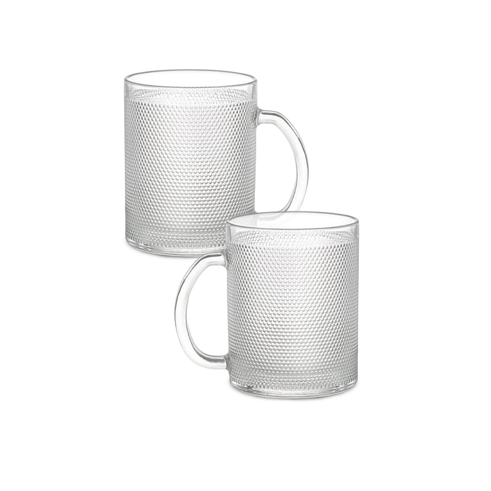 JOGO CANECAS DE VIDRO ICE 320ML C/ 2PÇS - CM24