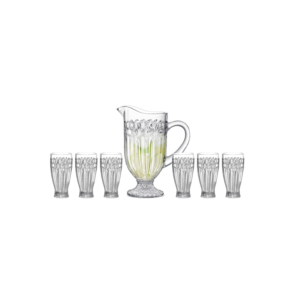 JOGO DE JARRA MADRI COM 1,15L COM 6 COPOS 300ML - CM6