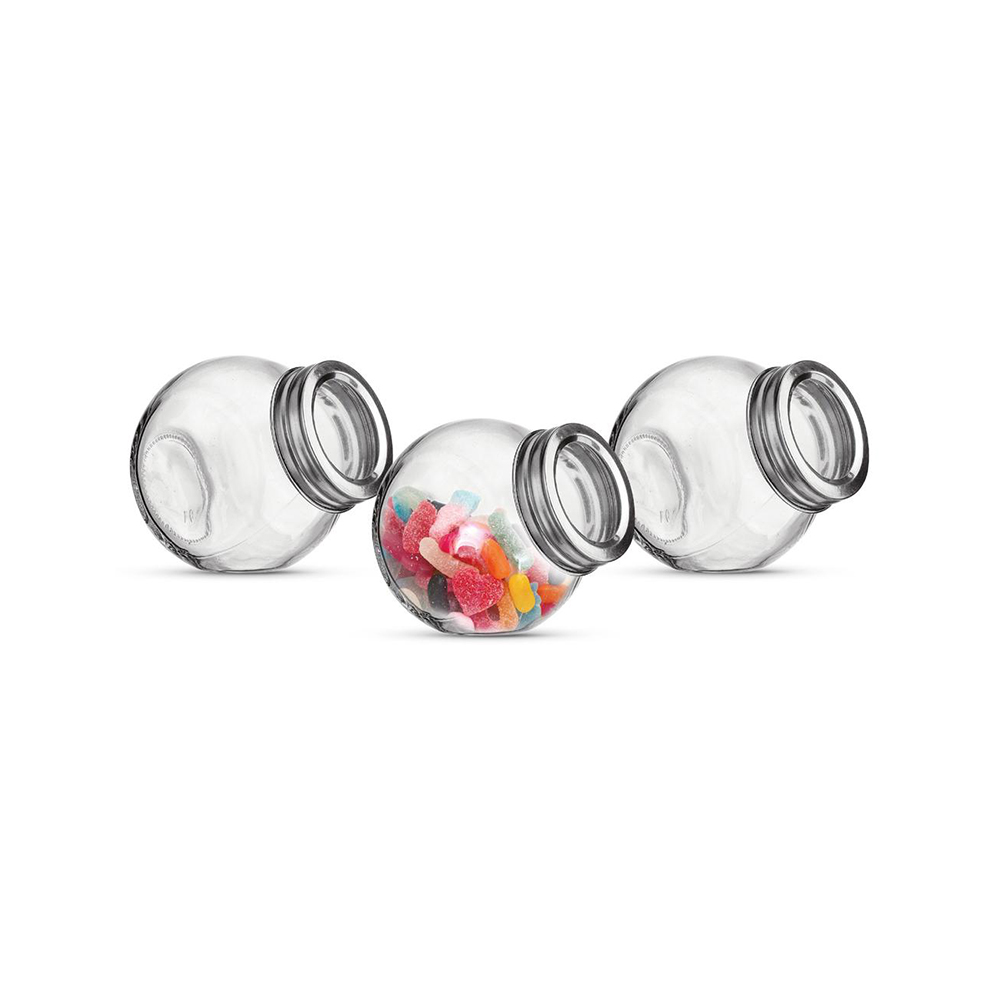JOGO DE POTE DE VIDRO 200ML C/12 PEÇAS - CM04, MARCA: EM CASA TEM GLASS