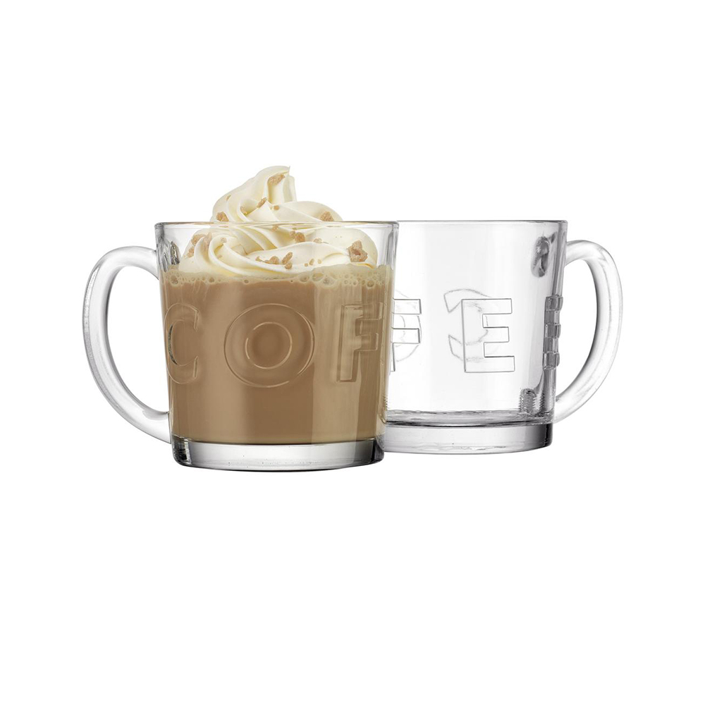 CANECA DE VIDRO FLORENCE 340ML - CM12, MARCA: EM CASA TEM GLASS