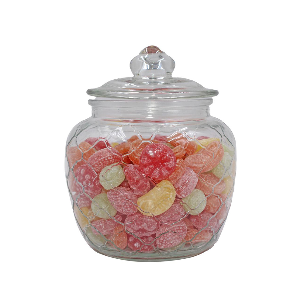BOMBONIERE DE VIDRO LOSANGOS 1,2L - CM12