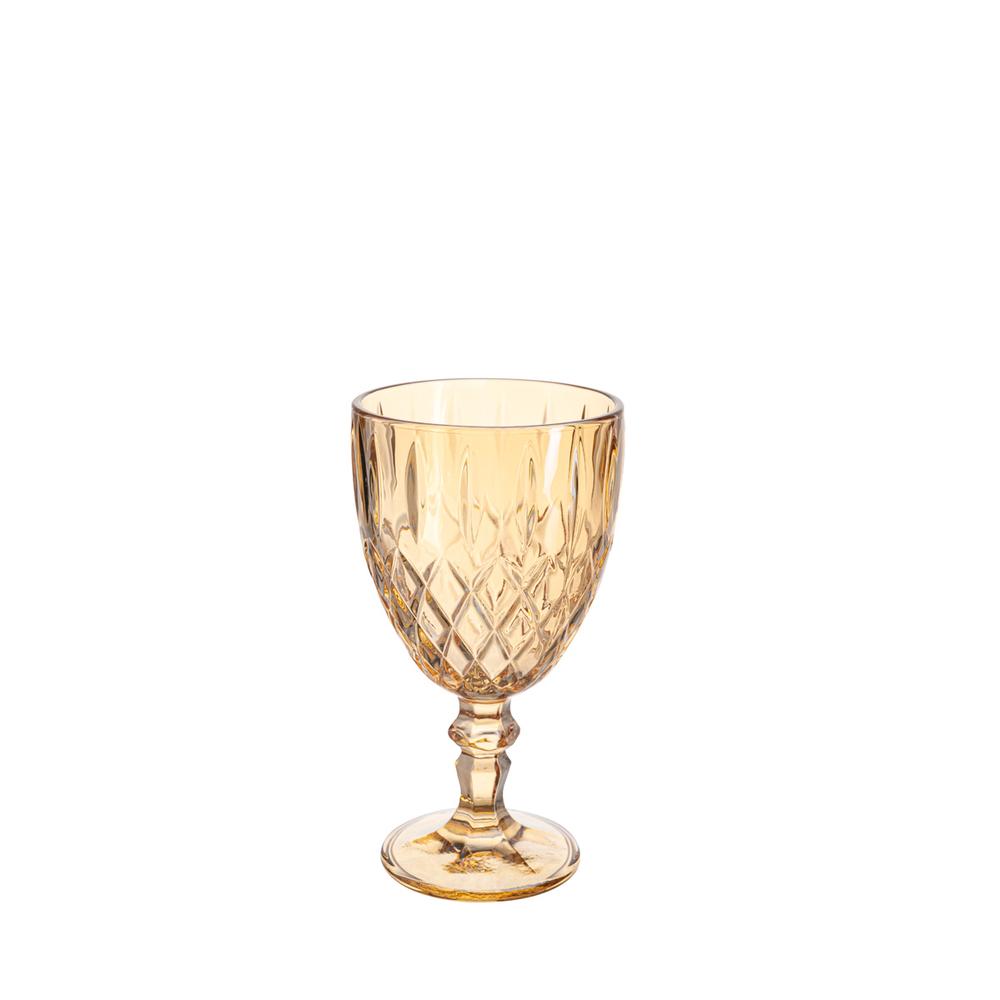 JOGO TAÇA DE VIDRO QUARTZO AMBAR 340ML 06 PCS - CM08
