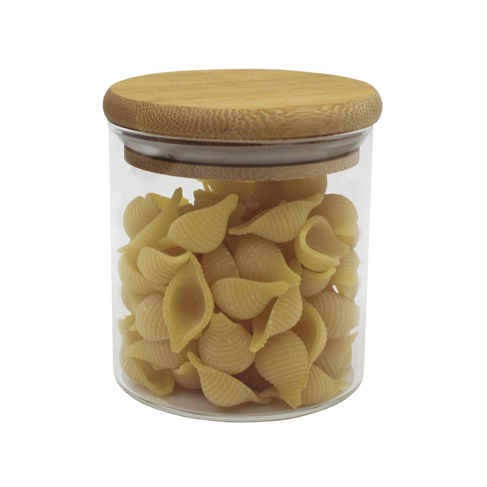 POTE TAMPA DE BAMBU 8X9CM  370ML - CM12