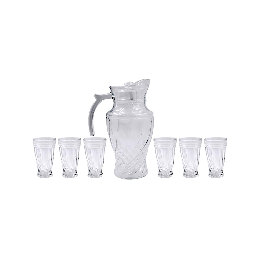 JOGO DE JARRA EVEREST 1,8L E COPOS 250ML C/ 7 PCS  - CM06